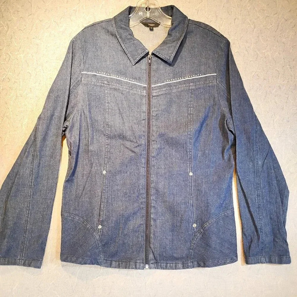 Haggar Jackets & Blazers - Haggar NWOT Women's Embroidered Jean Jacket in Size  12